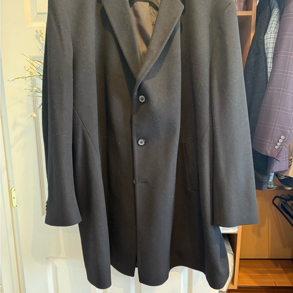 Kenneth Cole New York Black Trench Coat